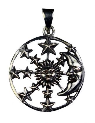 Silver Pendant Moon/Sun