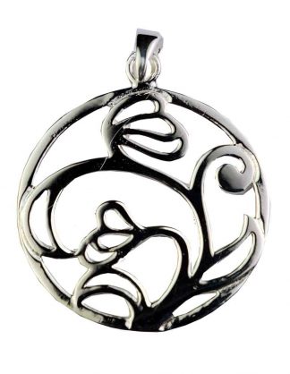 Silver Pendant Heart/Flower