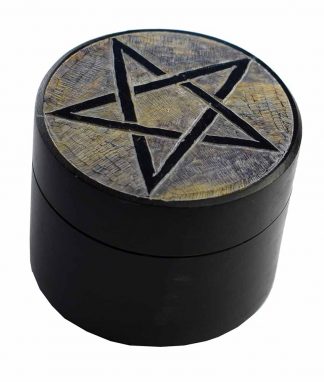 Soapstone Round Box 2″ Set Of 2