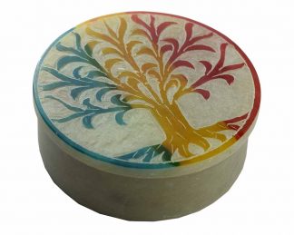 Soapstone Box 3″ Tree Of Life