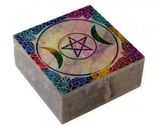 Soapstone Square Box 4×4″Moons