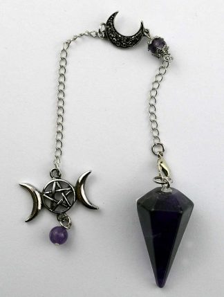 Pendulum Triple Moon Amethyst