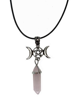 Necklace Wand Rose Q 3 Moon