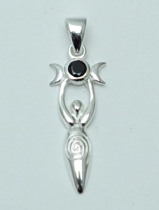 Silver Pendant 3 Moon Goddess