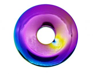 Stone Donut Rainbow Hematite