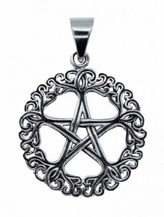 Silver Pendant Fancy Pentagram