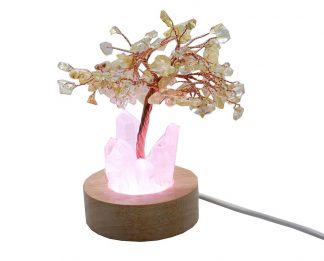 Tree Chip Citrine on LED (2PCS For £10.00 Each)