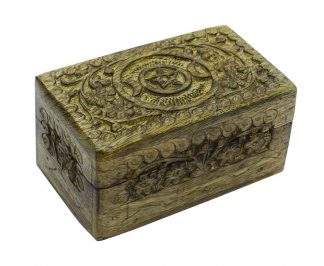 Box Wooden 3Moon Penta 5X3 In