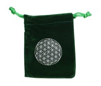 Pouch Velvet Green FOL 9x7cm 5PCS