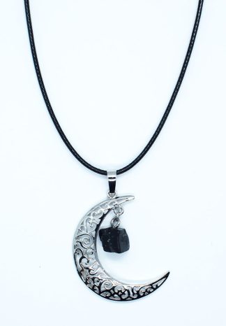 Necklace Moon With Tourmaline