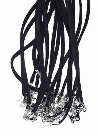Necklace Suede Black 20″ 10pcs