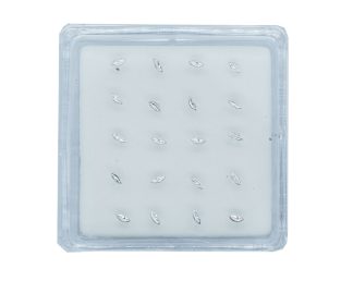 Silver Nose Stud Lips 20pc