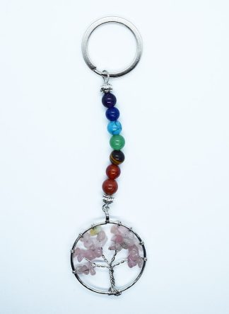 Keyring Chip TOL Rose Quartz
