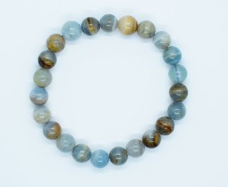 Bracelet 8mm Bead Blue Calcite