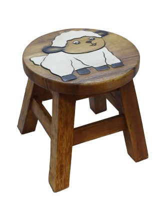 Stool Wooden Baby Sheep
