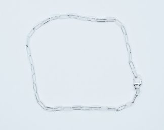 Silver Bracelet Long Rolo Flat
