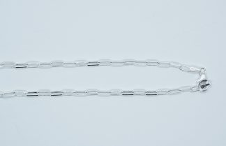 Silver Chain Long Rolo Flat 18″