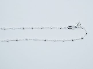Silver Chain 3 beads (Various Sizes)