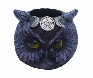 Owl With Ears T-Light Holder