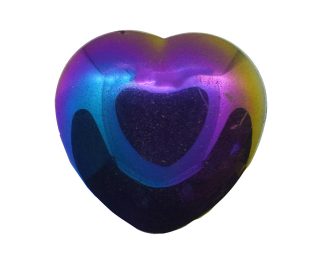 Heart Rainbow Hematite 30X30mm