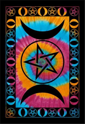 Bedspread Single Triple Moon Multicolour Swirl