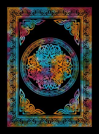 Bedspread Single Celtic Circle Multicolour