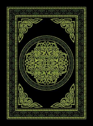 Bedspread Double Celtic Circle Green