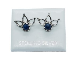 Silver Stud Crown Lapis