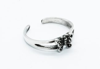 Silver Toe Ring Butterfly