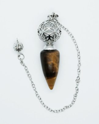 Pendulum Ball Tiger Eye Wand