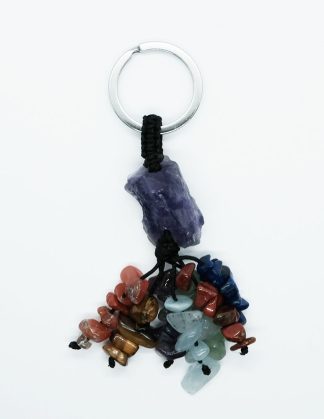 Keyring Rough Amethyst Chakra
