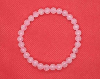 Bracelet 6mm Bead Rose Quartz
