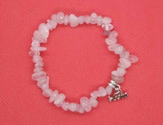 Bracelet Chip Rose Quartz Love