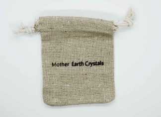 Pouch Linen Mother Earth Crystal. 10PCS
