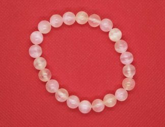 Bracelet 8mm Peach Selenite