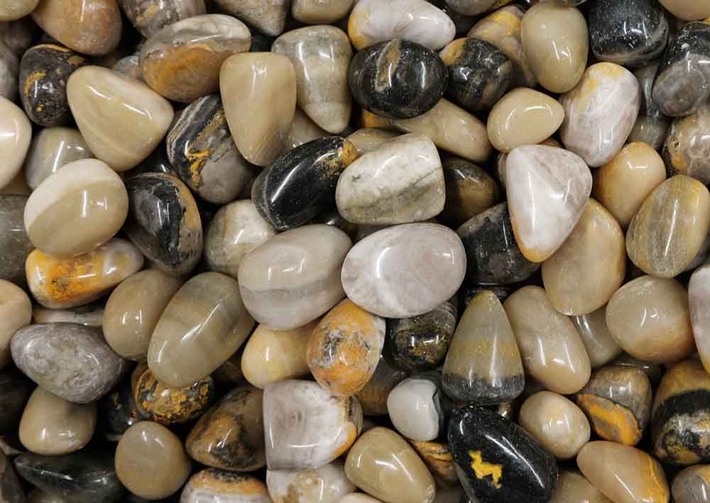 Tumblestone Bumble Bee Jasper