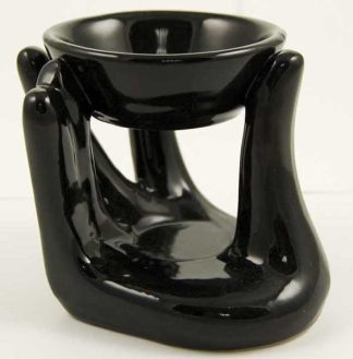 Holder Ceramic Hand Black