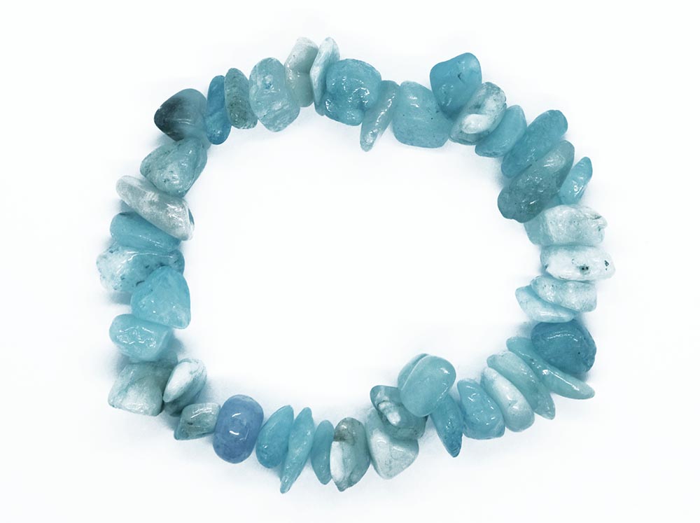 Bracelet Chip Aquamarine Chunky
