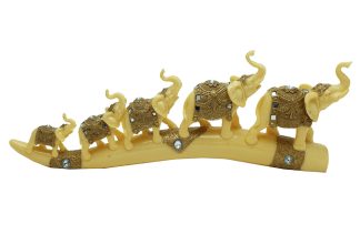 Elephants on Tusk 10.6X4.1X10