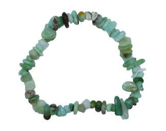 Bracelet Chip Chrysopras 7 In