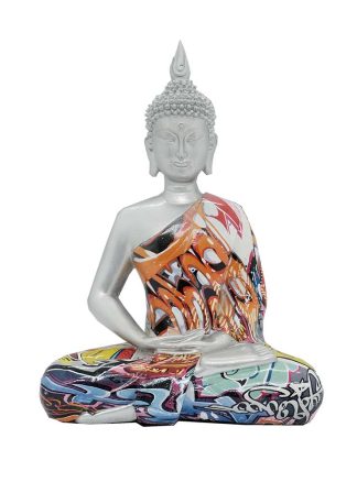 Buddha Sitting Colourful 11″