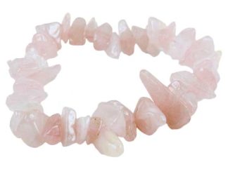 Bracelet Chip Rose Quartz Chunky