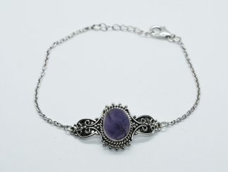 Silver Bracelet Amethyst