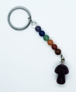 Keyring Mushroom Amethyst Chakra
