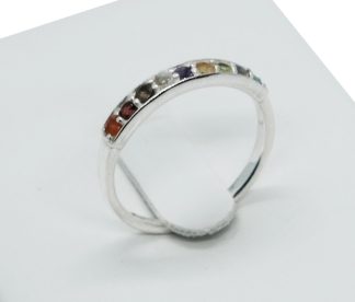 Silver Ring Multi Stones