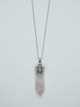 Necklace Wand Rose Quartz
