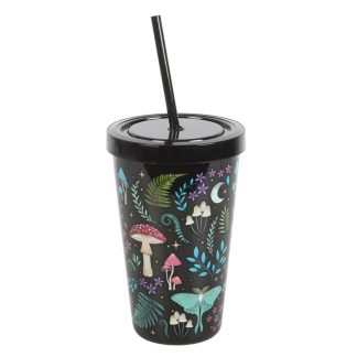 Tumbler With Straw Dark Forest