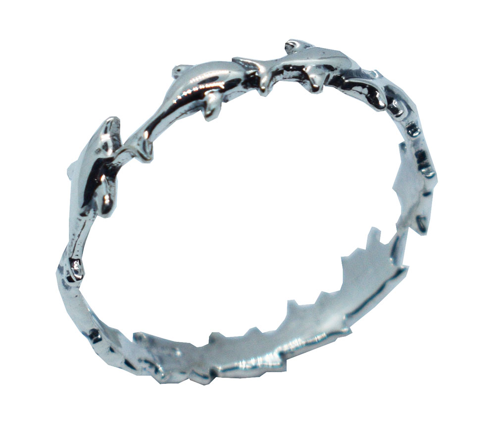 Silver Ring Dolphin Plain