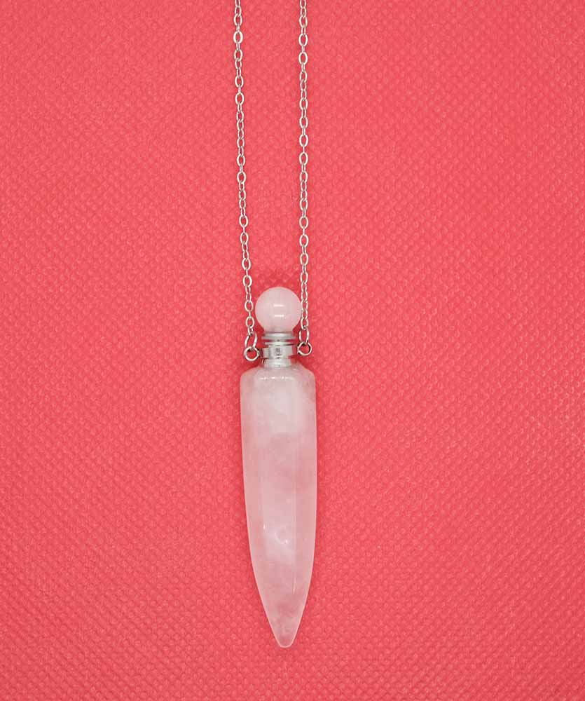 Necklace Perfume Bottle Rose Q