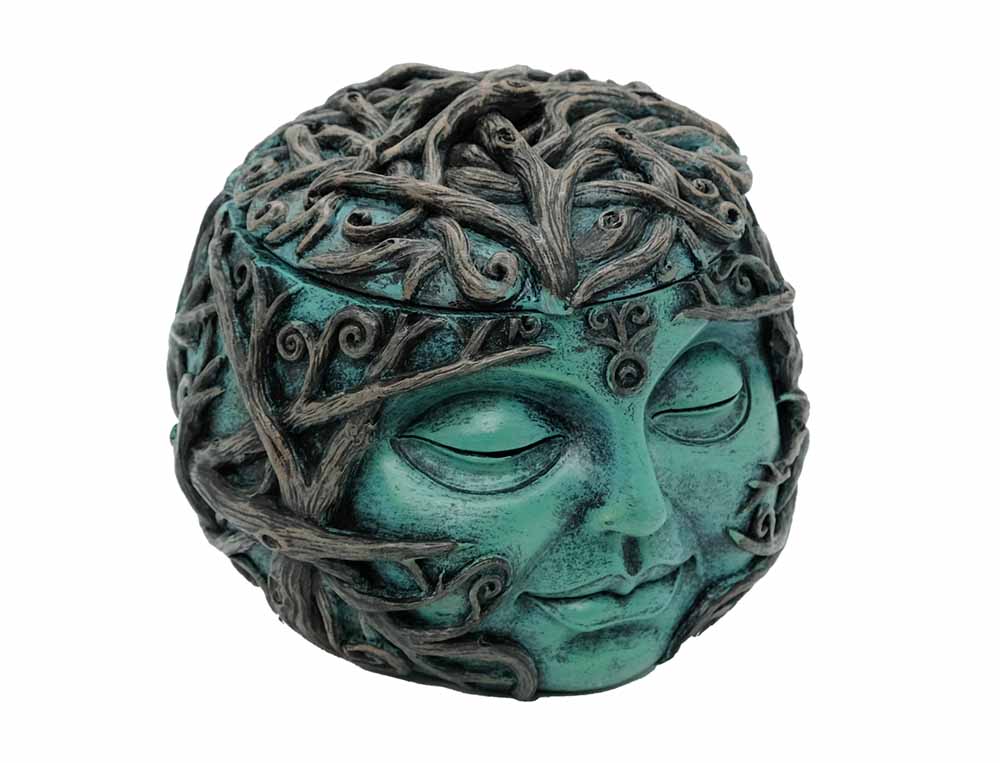 Box Buddha Head With Tree